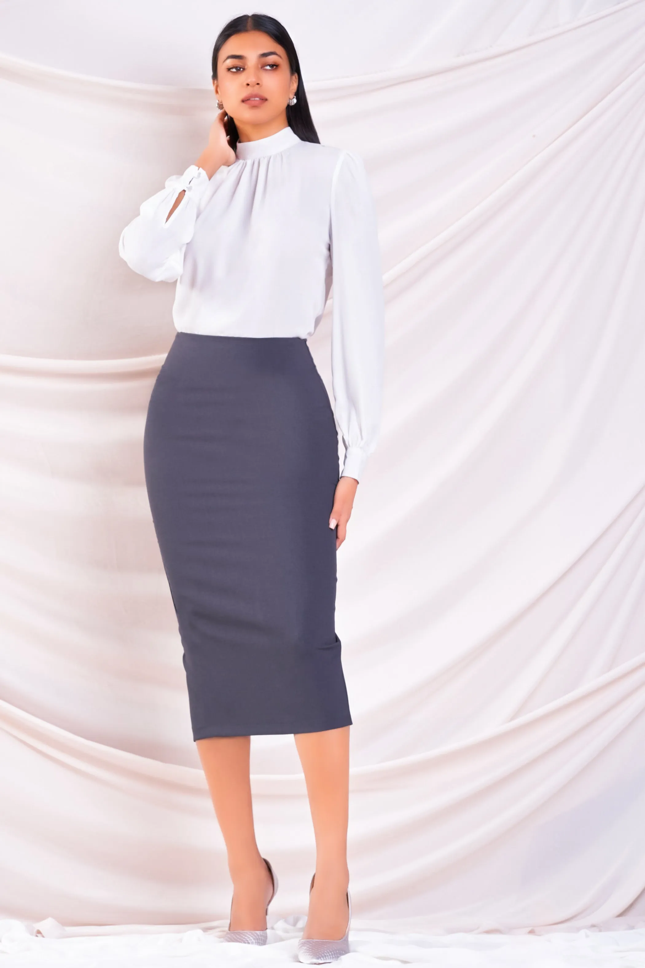 Midi Pencil Skirt