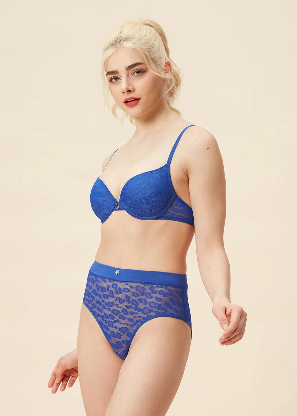 NOVA Plunge Sexy Mesh Demi Bra