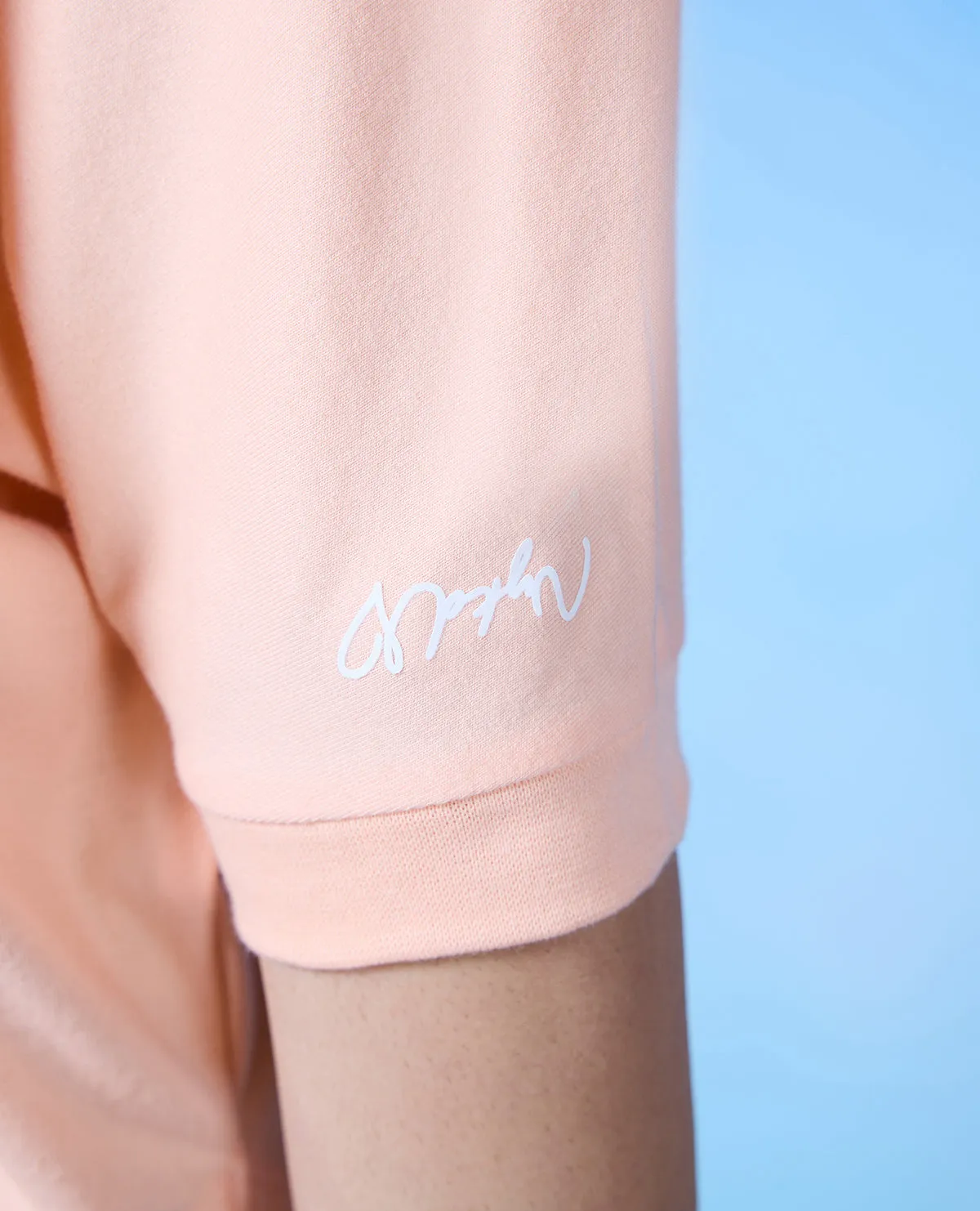 Nykd All Day Cotton Dolman Tee - NYLE278 - Peach parfait