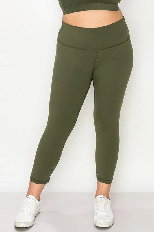 Plus Size Buttery Soft Capri Leggings