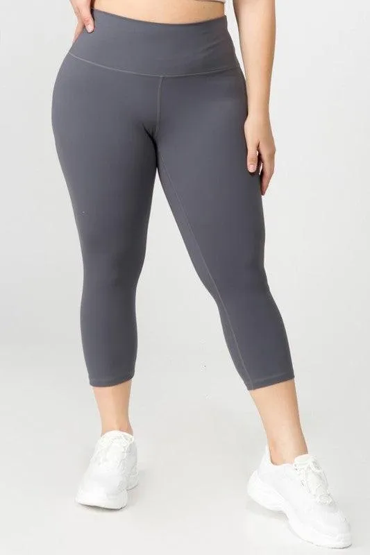 Plus Size Buttery Soft Capri Leggings