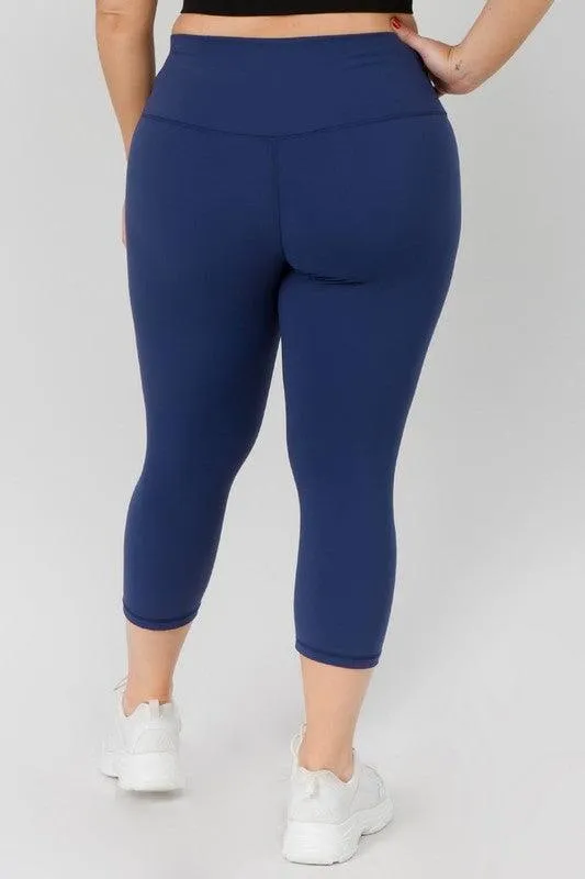 Plus Size Buttery Soft Capri Leggings