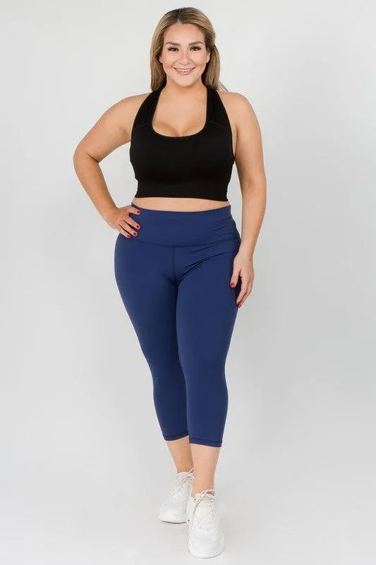 Plus Size Buttery Soft Capri Leggings