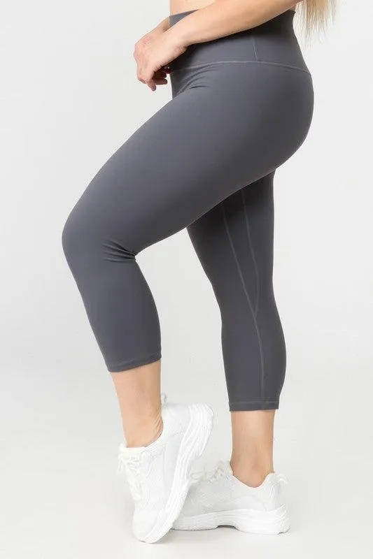 Plus Size Buttery Soft Capri Leggings