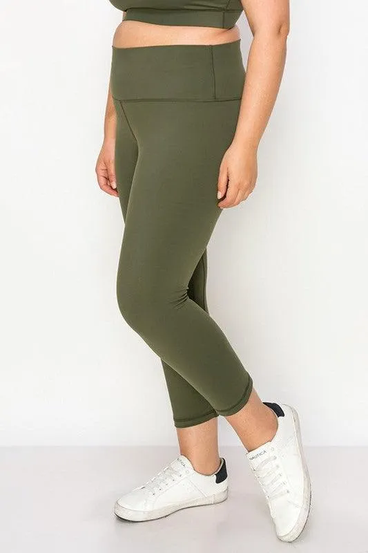 Plus Size Buttery Soft Capri Leggings