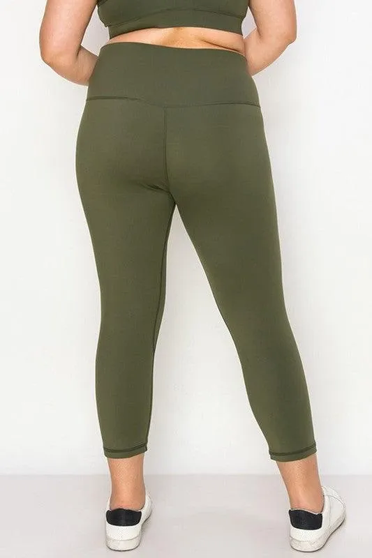 Plus Size Buttery Soft Capri Leggings