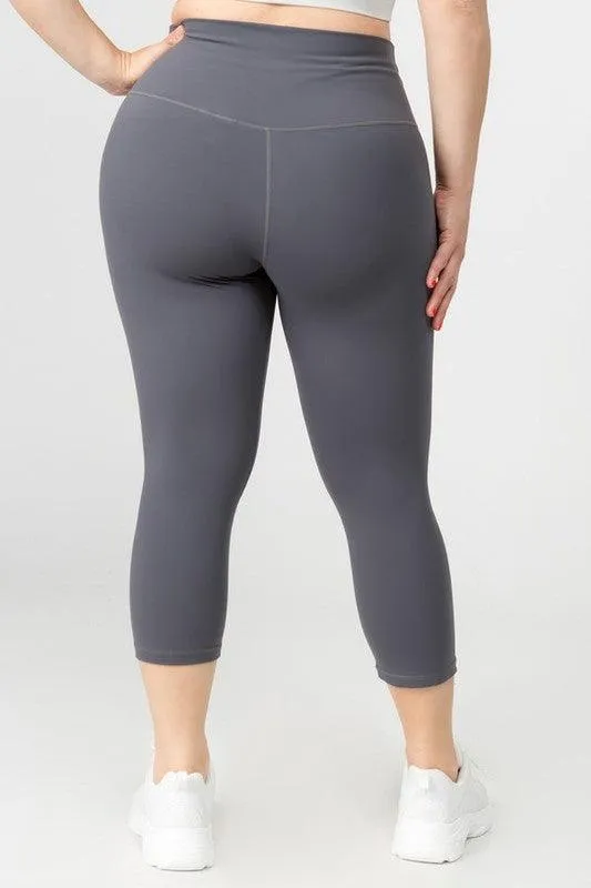 Plus Size Buttery Soft Capri Leggings