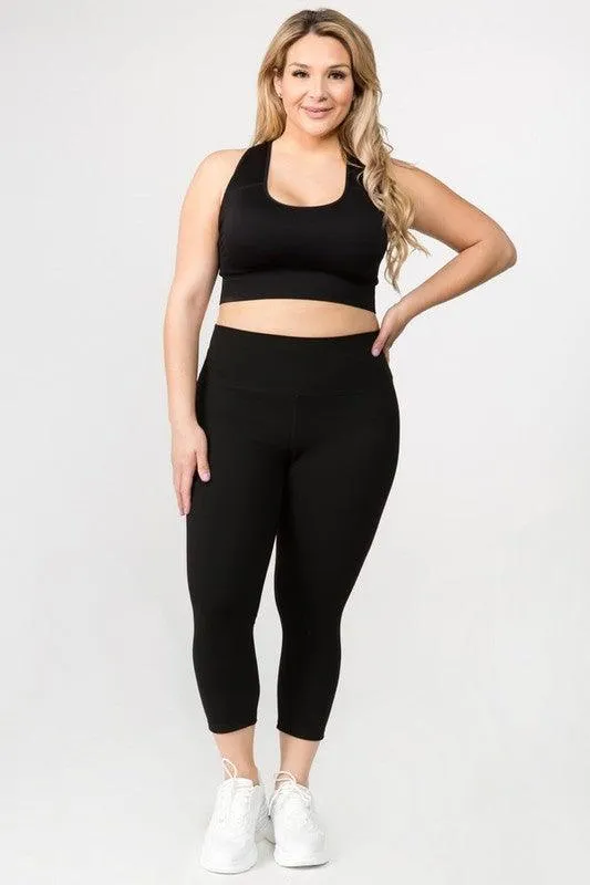 Plus Size Buttery Soft Capri Leggings