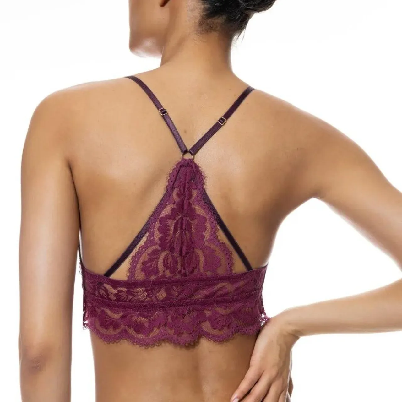 Serie Poetry Vogue Triangle Racerback Bra in Barbados Cherry