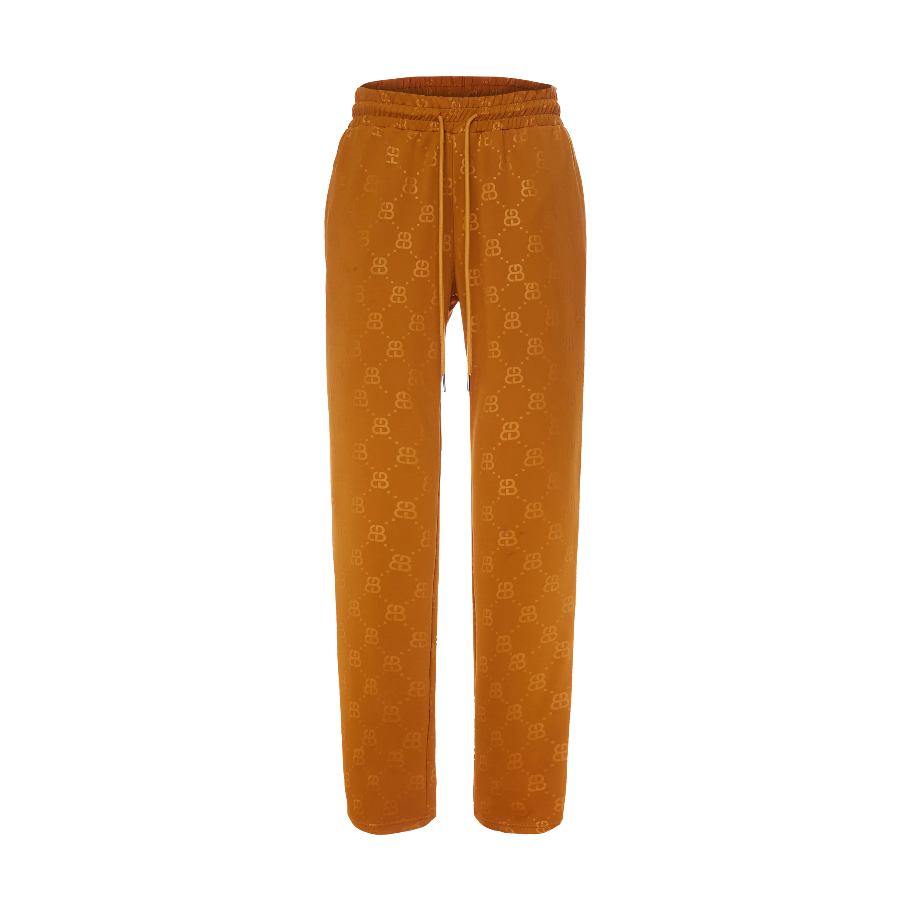 THE MONOGRAM TRACK PANTS-CHESTNUT