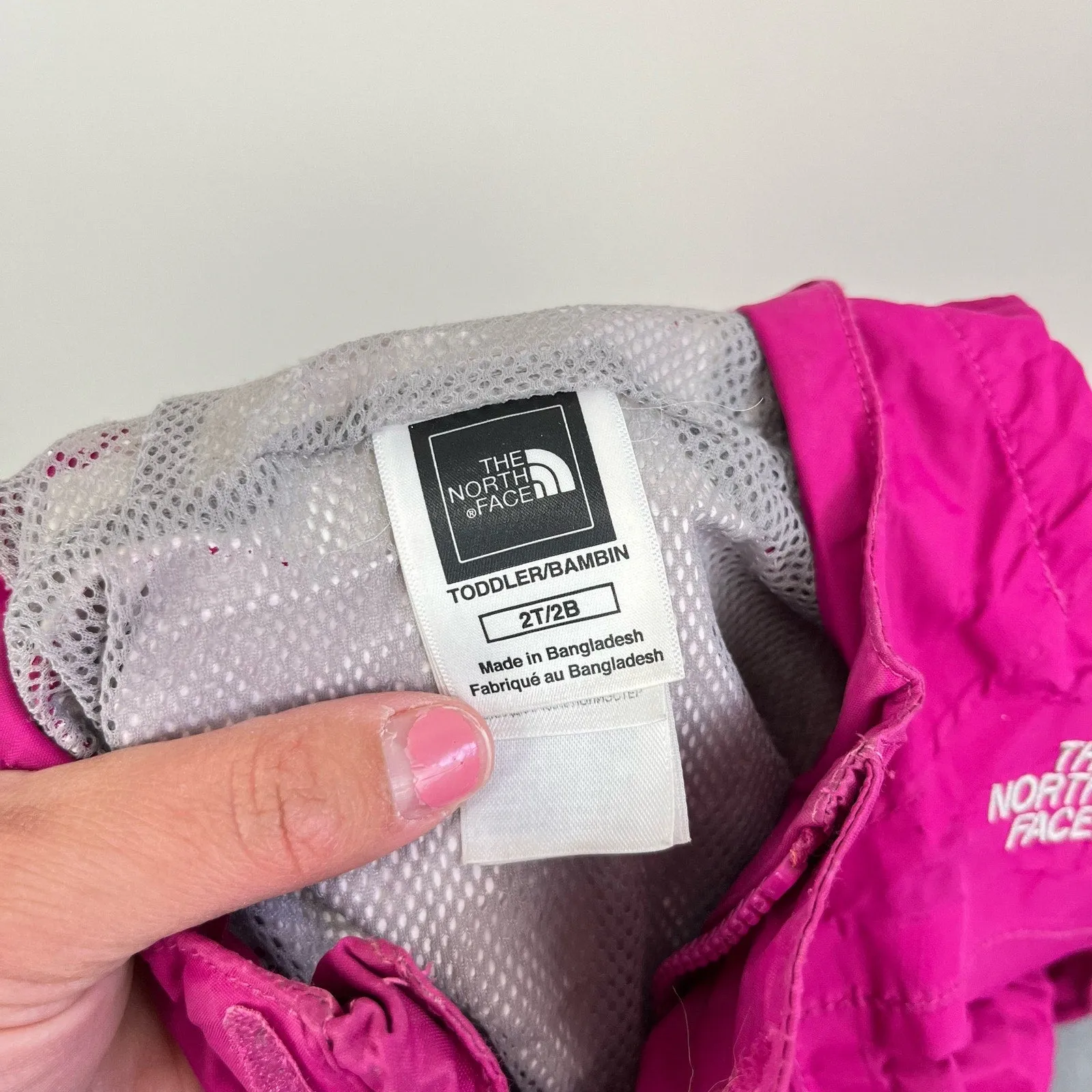 The North Face Girls Fuchsia Windbreaker Jacket 2T