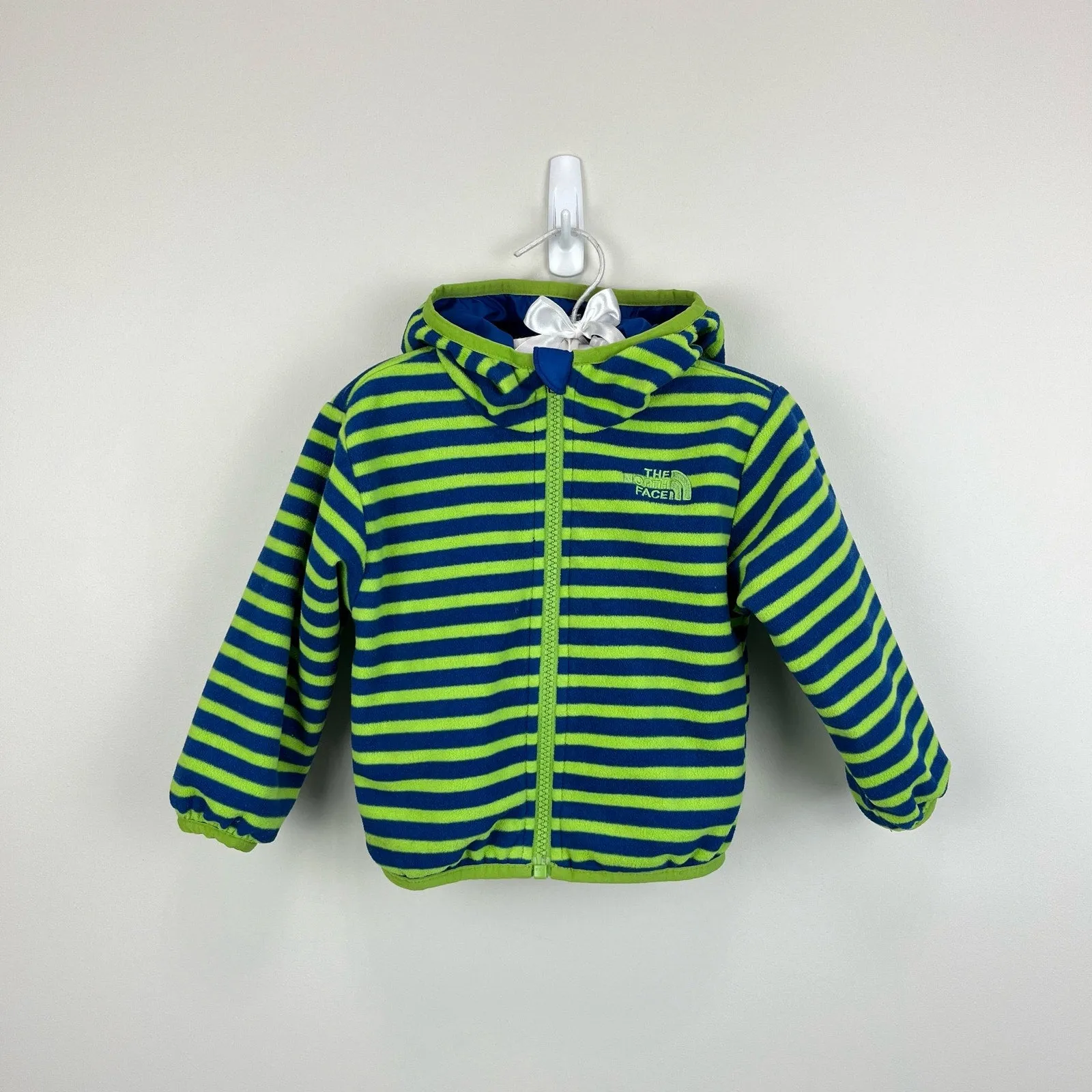 The North Face Reversible Scout Wind Jacket Blue Green 6-12 Months