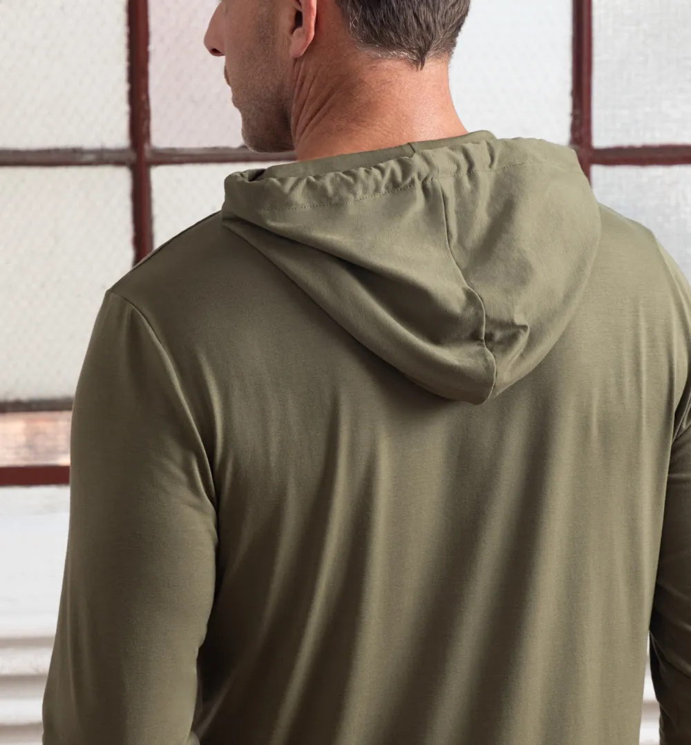 Threshold T-Shirt Hoodie Classic Fit - Olive Green