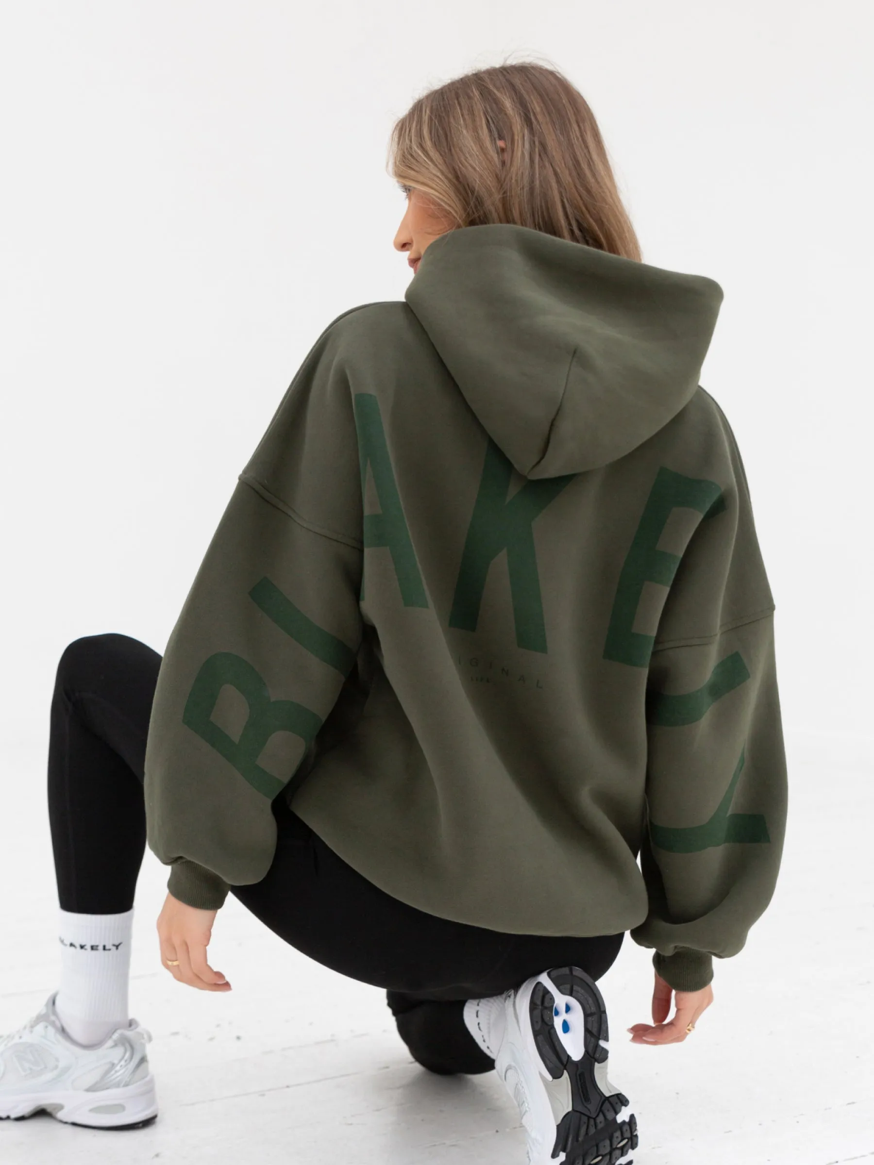 Tonal Isabel Oversized Hoodie - Khaki Green