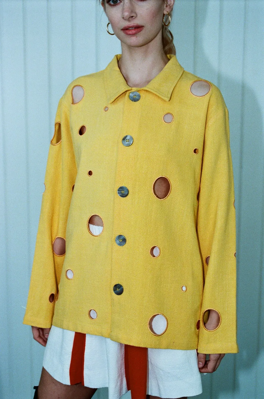 Unisex Swiss Cheese Jacket