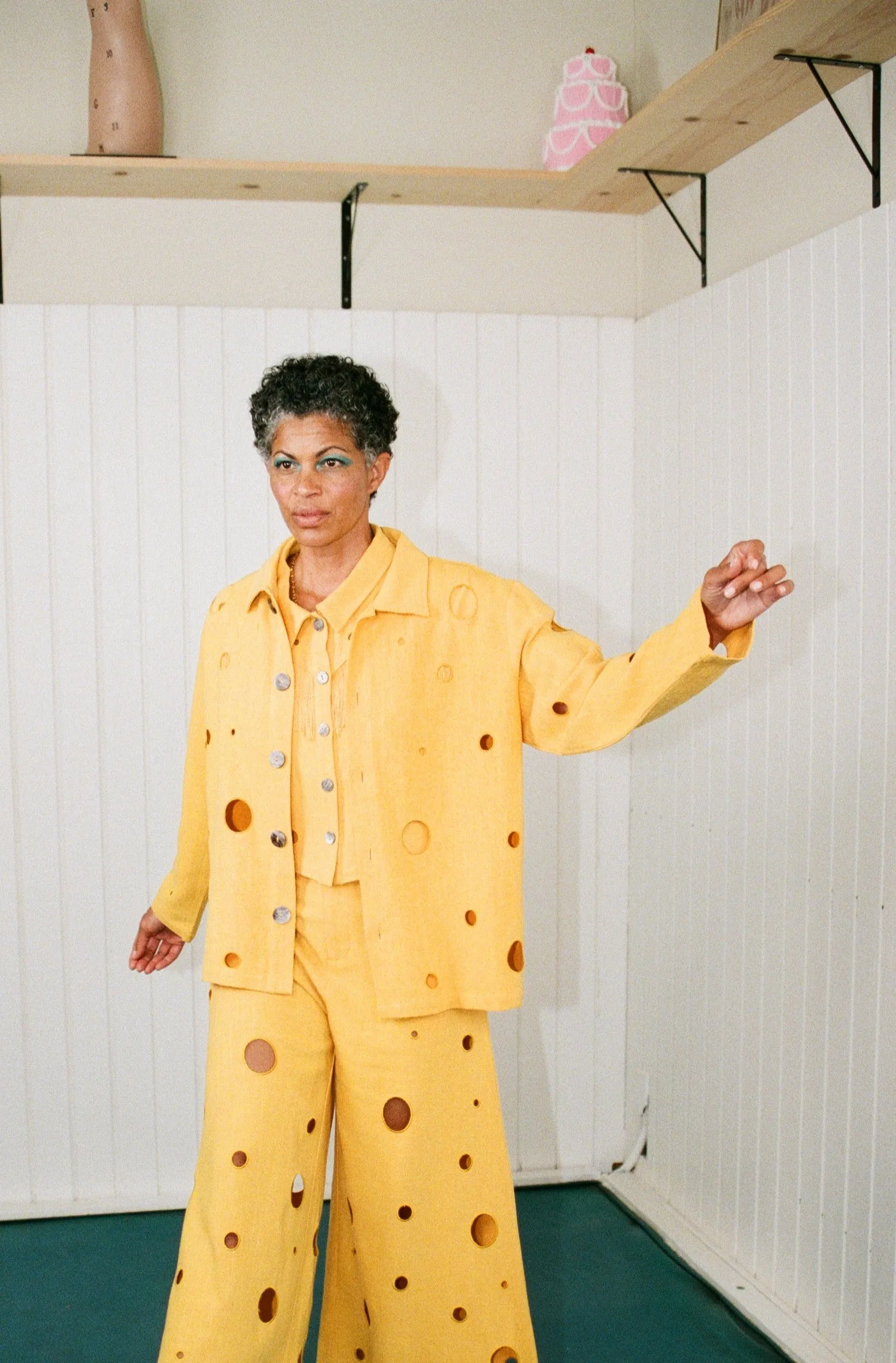 Unisex Swiss Cheese Jacket