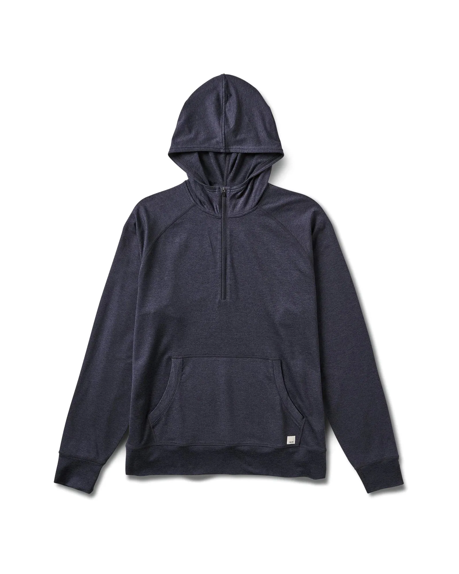 Vuori Midnight Navy Blue Heather 1/2 Zip Ponto Performance Hoodie