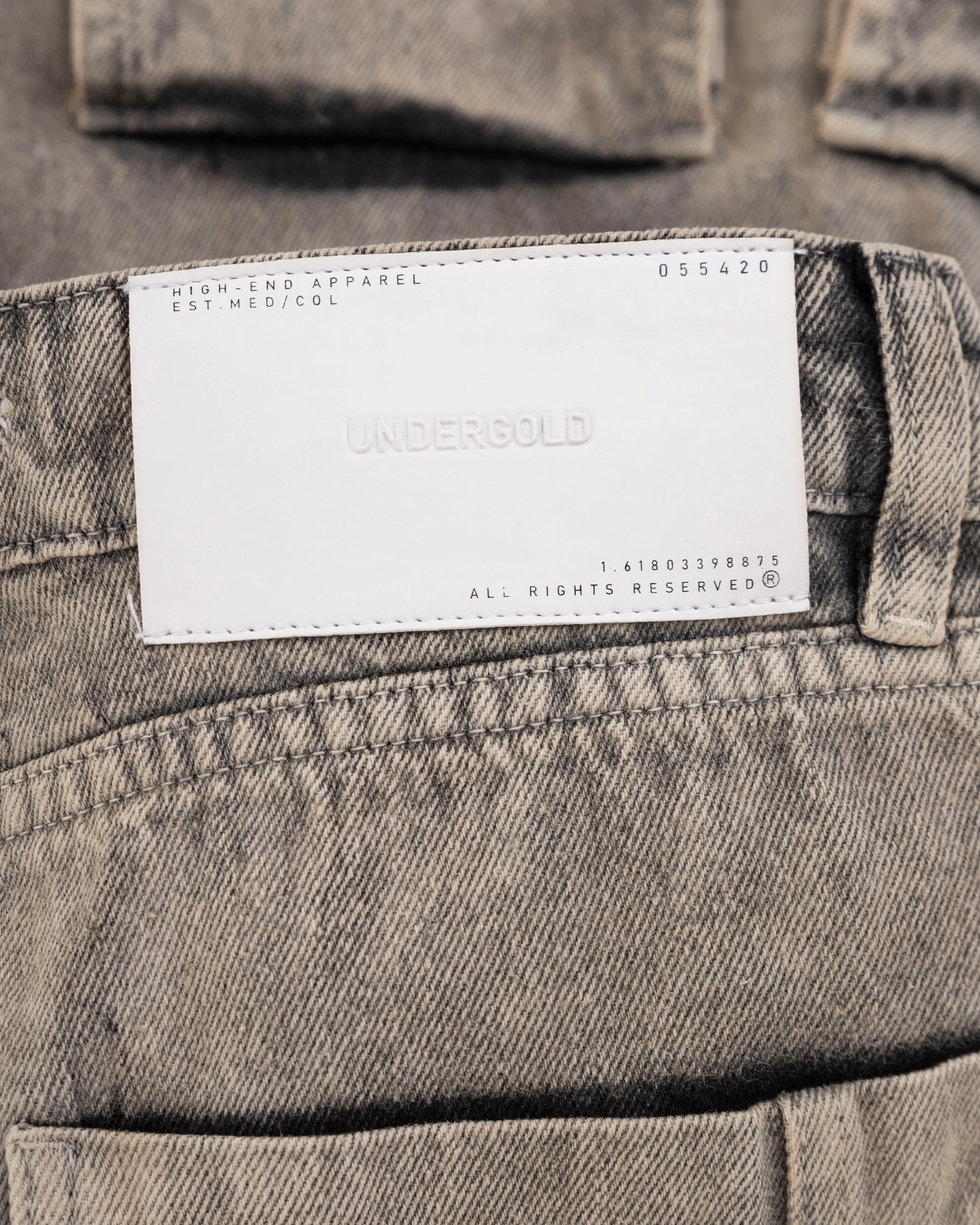 W Basics Multi-Pocket Cargo Jean Washed Brown