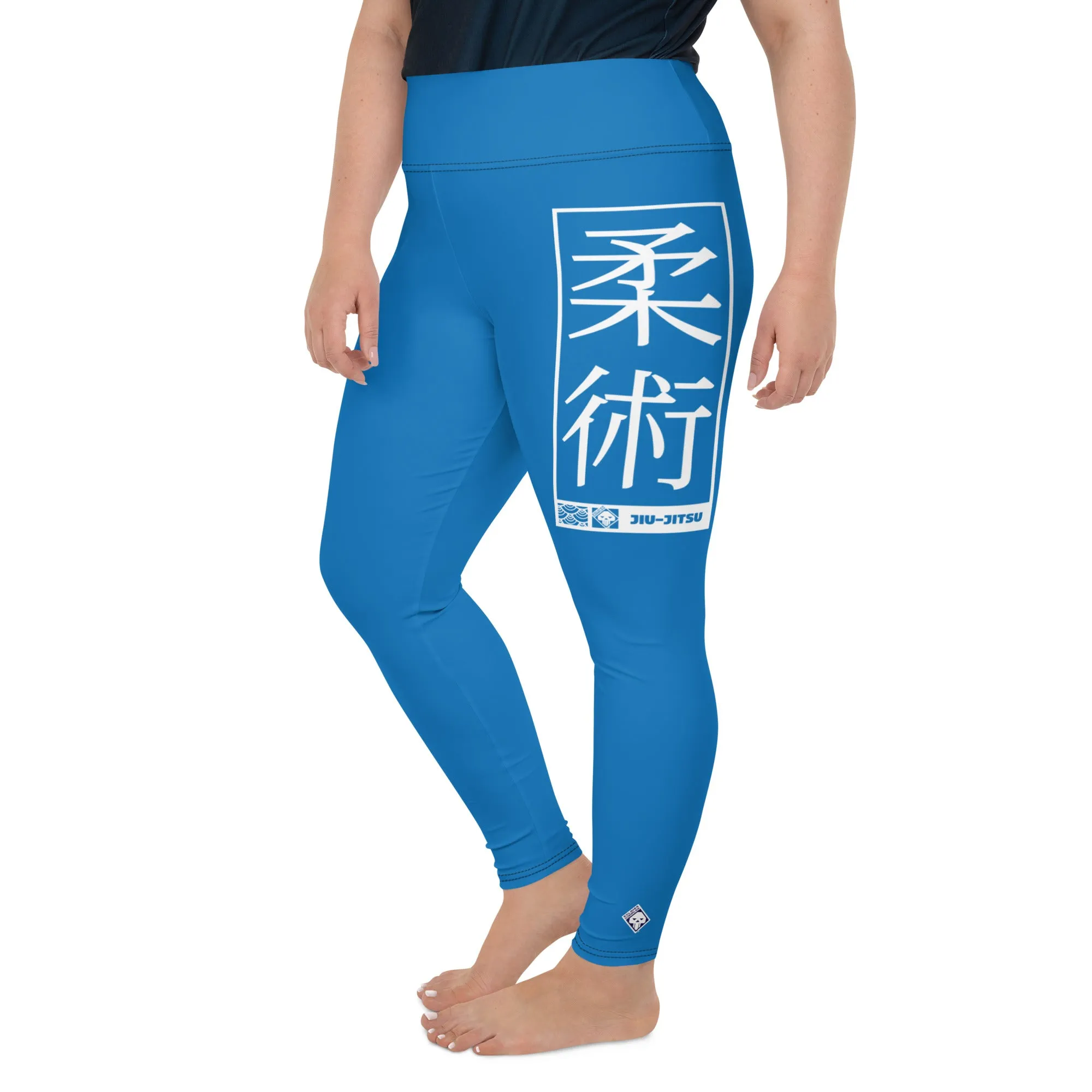 Women's Plus Size Yoga Pants Workout Leggings For Jiu Jitsu 004 - Azul