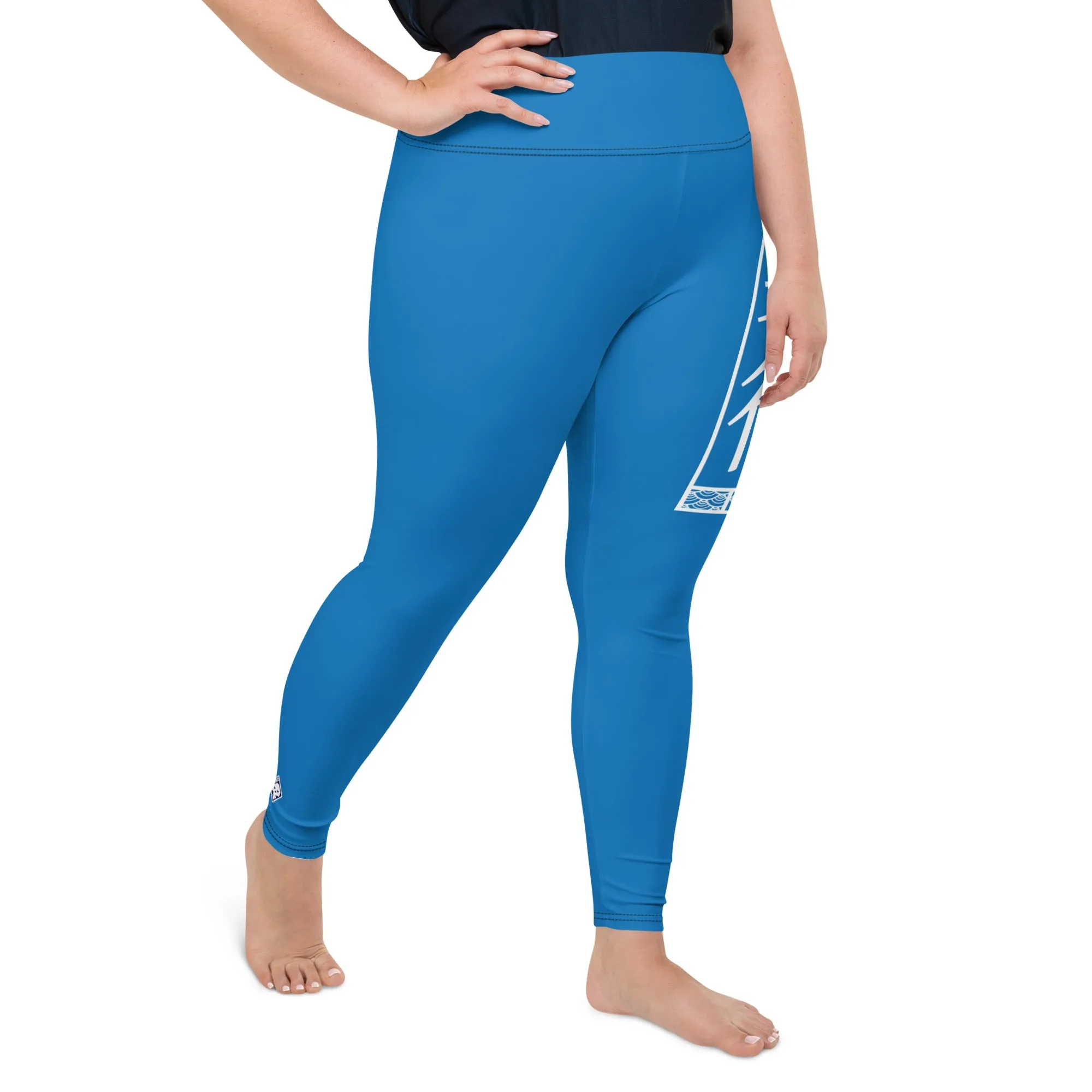 Women's Plus Size Yoga Pants Workout Leggings For Jiu Jitsu 004 - Azul