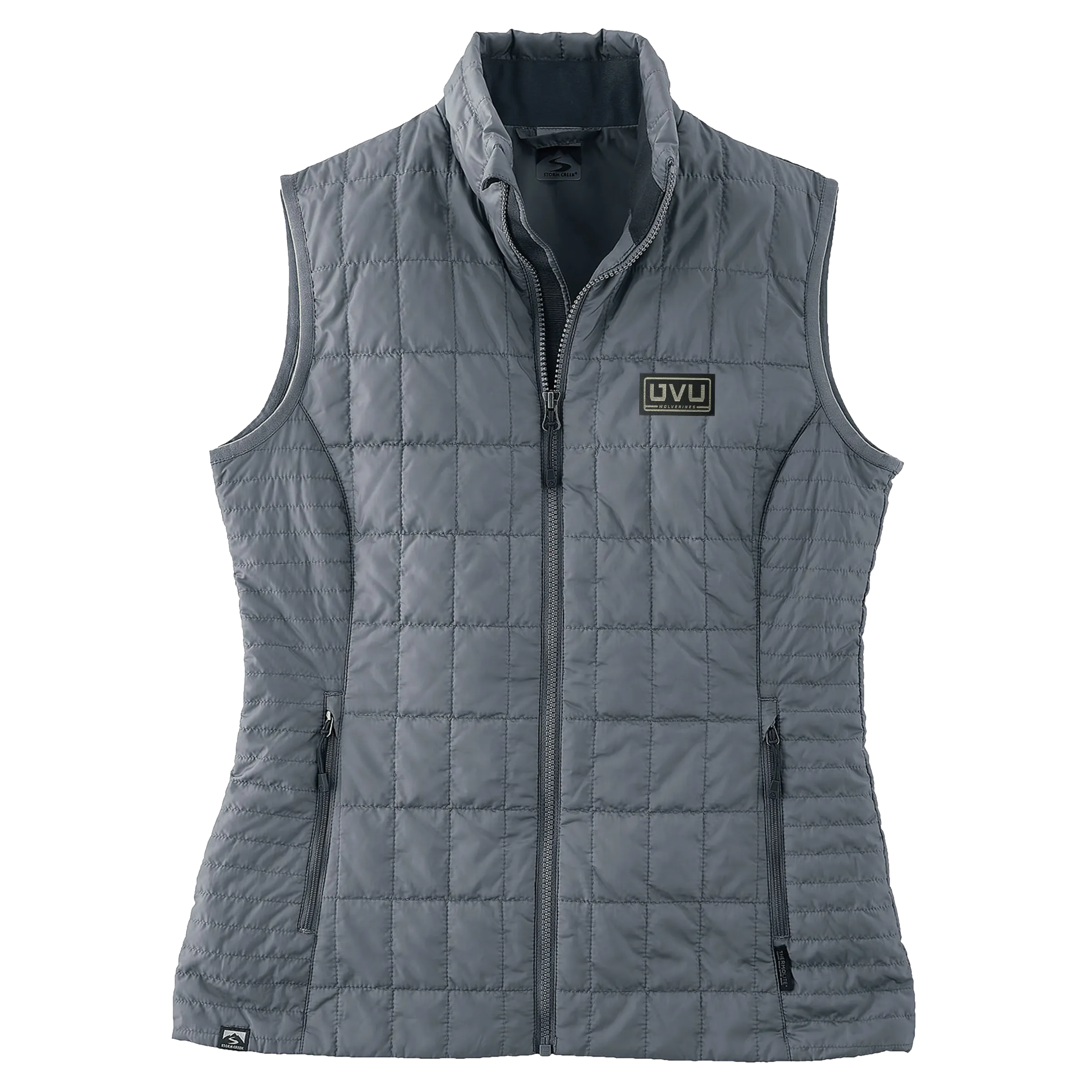 WOMEN’S STORM CREEKECO-INSULATED TRAVELPACK VEST- Pleather Mono Patch