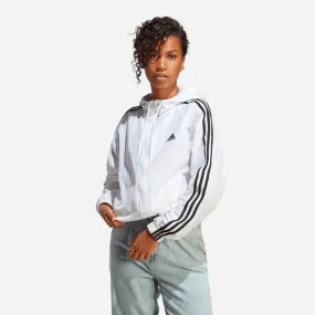 Áo Khoác Nữ Adidas Essentials 3-Stripes Woven Windbreaker - Trắng